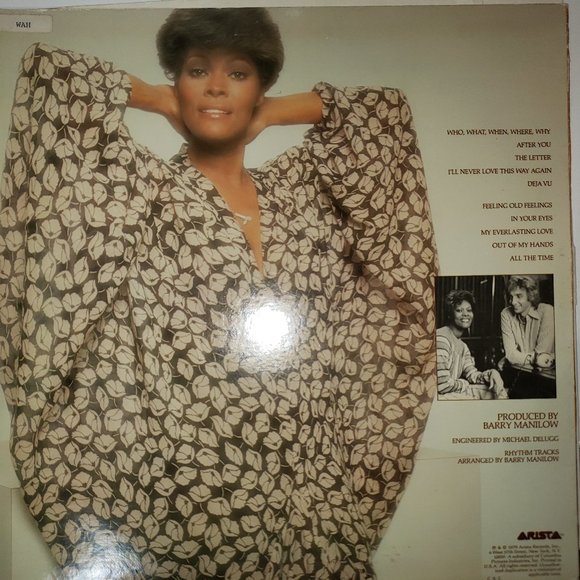 Dionne Warwick "Dionne" LP Copyright 1979 12" Vinyl - Picture 2 of 6